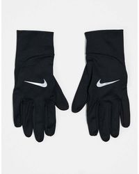 Nike - Guantes Negros Para Correr Ligeros Pacer De - Lyst