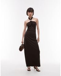 & Other Stories - Jersey Maxi Dress With Metallic Clasp Halter Neck - Lyst