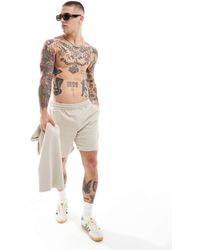 Only & Sons - Short texturé d'ensemble à enfiler - beige - Lyst