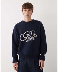 Prohibited - Maglione Oversize Con Logo A Fiori - Lyst