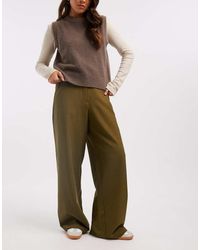 ASOS - Tailored Relaxed Straight Leg Trousers - Lyst
