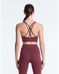 Oysho - Medium-support Comfortlux Sports Bra With Cups - Lyst