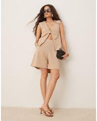 ASOS - Shorts Van Co-Ord Set Van Scuba-Achtige Stof Met Zakken - Lyst