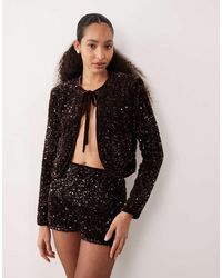 Mango - Short Met Micro-Lovertjes - Lyst