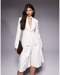 ASOS - Co-Ord Blazer With Scarf Drape Detail - Lyst