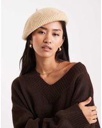 Miss Selfridge - Basco Lavorato Color Caramello - Lyst