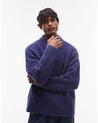 TOPMAN - – oversize-polohemd aus bouclé - Lyst