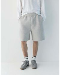 Pull&Bear - Bermuda Joggingshort Van Sweatstof - Lyst