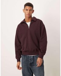 ARKET - Pure Cotton Half Zip With Polo Collar - Lyst
