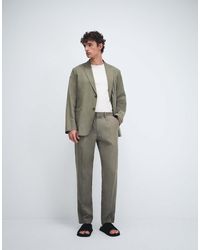 Mango - Delave Linen Blend Relaxed Fit Suit Pants - Lyst