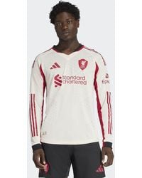 adidas Originals - Liverpool Fc 25/26 Long Sleeve Away Authentic Jersey - Lyst