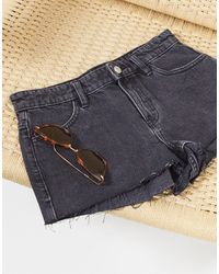 low rise denim shorts australia
