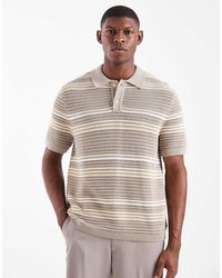 Levi's - Polo Claro A Rayas De Manga Corta De Punto De - Lyst