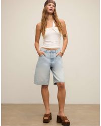 Stradivarius - – d95 – bermuda-jeans-jorts - Lyst