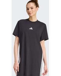 adidas Originals - Essentials 3-Stripes Tee Dress - Lyst