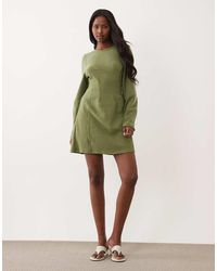 ASOS - Supersoft Seamed Detail Cocoon Sleeve Mini Dress - Lyst