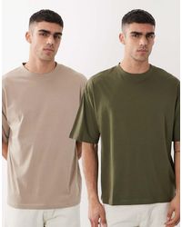 ASOS - Essentials 2 Pack Oversized T-shirts - Lyst