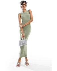 4th & Reckless - Sleeveless All Over Hotfix Diamante Midaxi Dress - Lyst