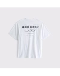 Abercrombie & Fitch - Premium Heavyweight 2.0 Logo Tee - Lyst