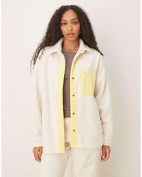 Roxy - Chloe Kim Polar Shacket Polar Fleece Shirt Jacket - Lyst