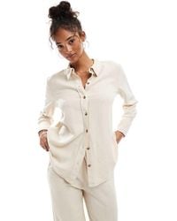 Jdy - Relaxed Linen Mix Shirt Co-Ord - Lyst