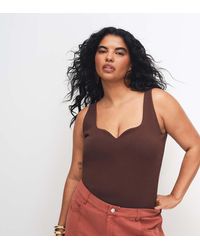 ASOS - Asos Design Curve Compact Cotton Vest With Curved Neckline - Lyst