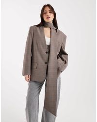 ASOS - Oversized Scarf Blazer - Lyst