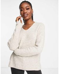 Vero Moda - Lightweight V Neck Sweater - Lyst
