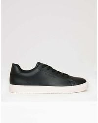 Threadbare - Lace-Up Faux Leather Court Trainers - Lyst