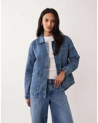 Abercrombie & Fitch - Reversible Denim Barn Jacket - Lyst
