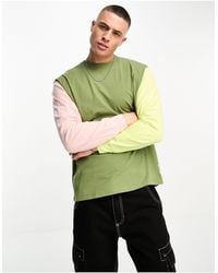 Levi's - – langärmliges shirt im blockfarbendesign mit kleinem logo - Lyst