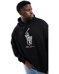 Polo Ralph Lauren - Big & Tall Multi Player Logo Hoodie Oversized Fit - Lyst