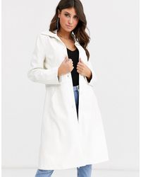 Boohoo Белый Тренч Из Искусственной Кожи