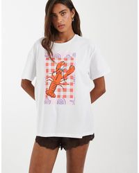 Pieces - – oversize-t-shirt - Lyst