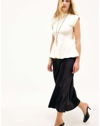 NA-KD - Peplum Jersey Top - Lyst