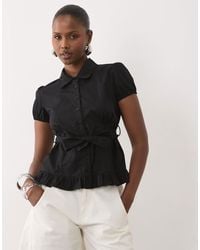 Motel - Closie - blouse à manches bouffantes - Lyst