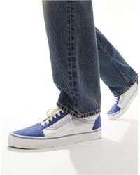 Vans - Ua old skool - sneakers blu e bianche - Lyst