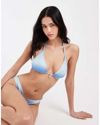 Hollister - Charm Triangle Bikini Top - Lyst