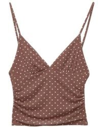 Pull&Bear - Strappy Polka Dot Top - Lyst