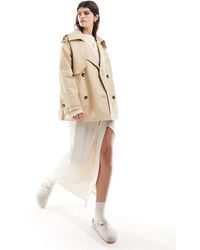 ASOS - Trench-coat oversize court - taupe - Lyst