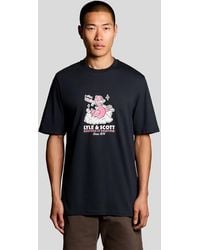 Lyle & Scott - Chest Print Graphic T-Shirt - Lyst