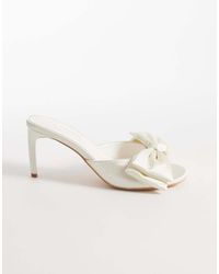 Glamorous - Mule Sandals With Bow - Lyst