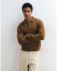 ARKET - Wool Blend Boucle Polo Jumper - Lyst