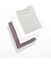 ASOS - – 5er-pack langärmlige shirts - Lyst