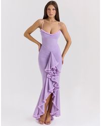 House Of Cb - Gabbi Ruffled Front Gown - Lyst