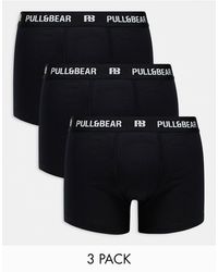 Pull&Bear - 3 Pack Boxers With White Contrast Waistband - Lyst
