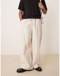 ASOS - Linen Blend Parachute Trousers - Lyst