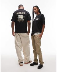 Dickies - – t-shirt mit "service crew"-grafikprint auf der rückseite - Lyst