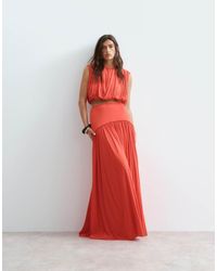 ARRANGE - Soepelvallende Maxi Rok Met Verlaagde Taille - Lyst
