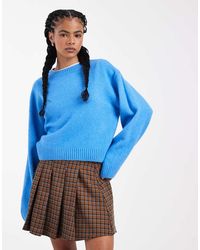 ASOS - Wide Sleeve Oversized Knitted Jumper - Lyst